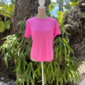 Lulumon Bright Pink Work Out Top